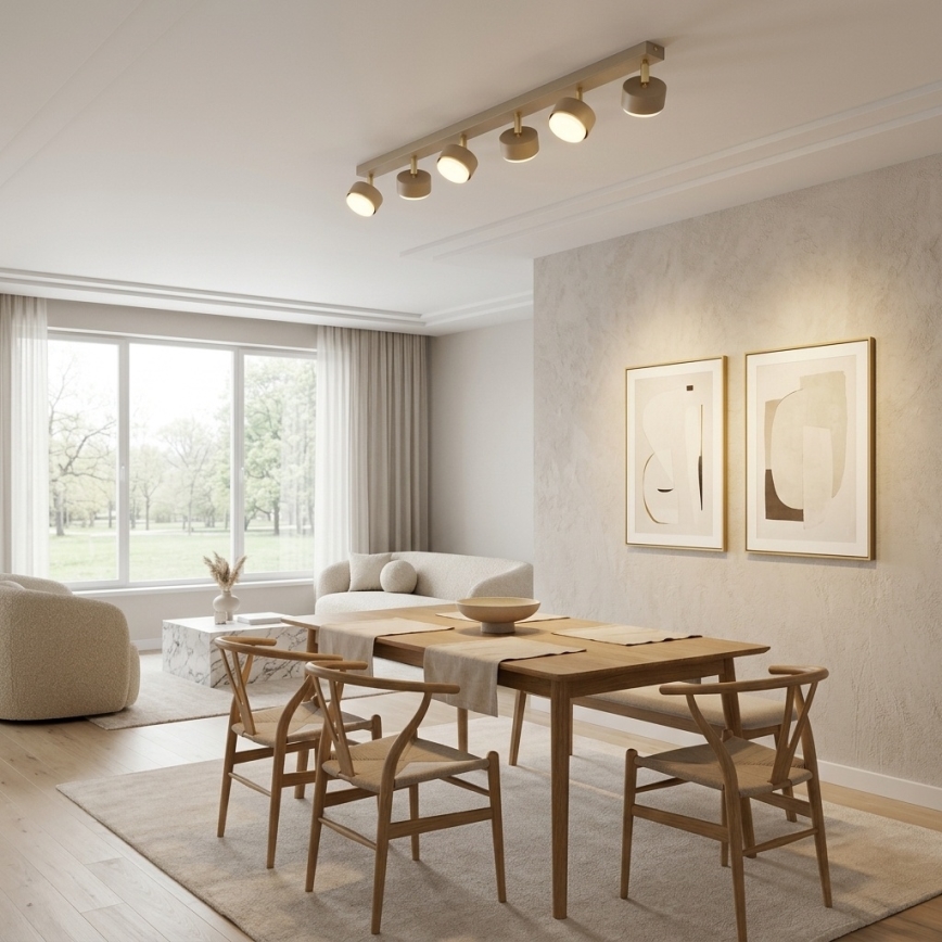 Brilagi - LED-kohdevalaisin MONO 6xGX53/30W/230V beige/kultainen