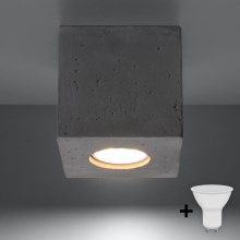 Brilagi -  LED-kohdevalaisin MURO 1xGU10/7W/230V betoni