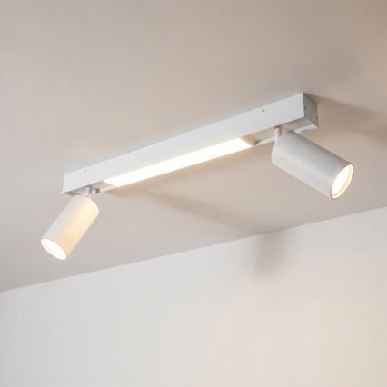 Brilagi - LED-kohdevalaisin SELE 2xGU10/30W/230V + LED/15W valkoinen