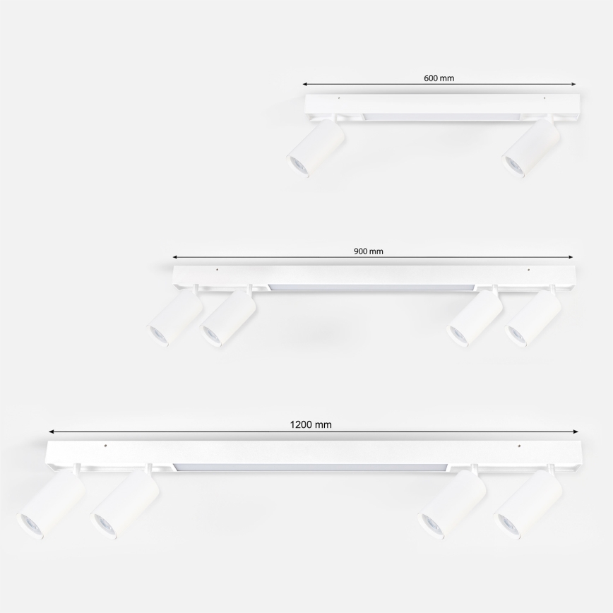 Brilagi - LED-kohdevalaisin SELE 2xGU10/30W/230V + LED/15W valkoinen