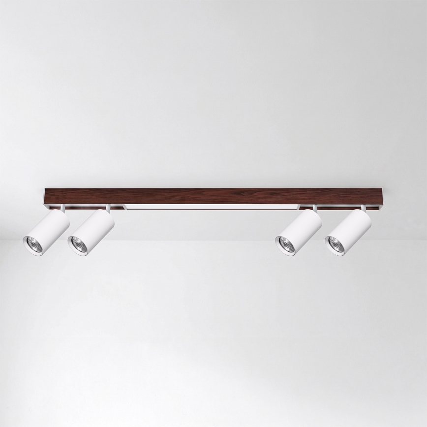 BRILAGI - LED Kohdevalaisin SELE 4xGU10/30W/230V + LED/20W valkoinen/kirsikkakuosi