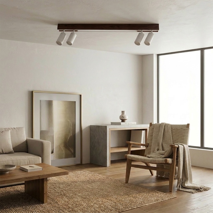 BRILAGI - LED Kohdevalaisin SELE 4xGU10/30W/230V + LED/20W valkoinen/kirsikkakuosi