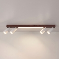 BRILAGI - LED-kohdevalaisin SELE 4xGU10/30W/230V + LED/20W valkoinen/tammi-dekori