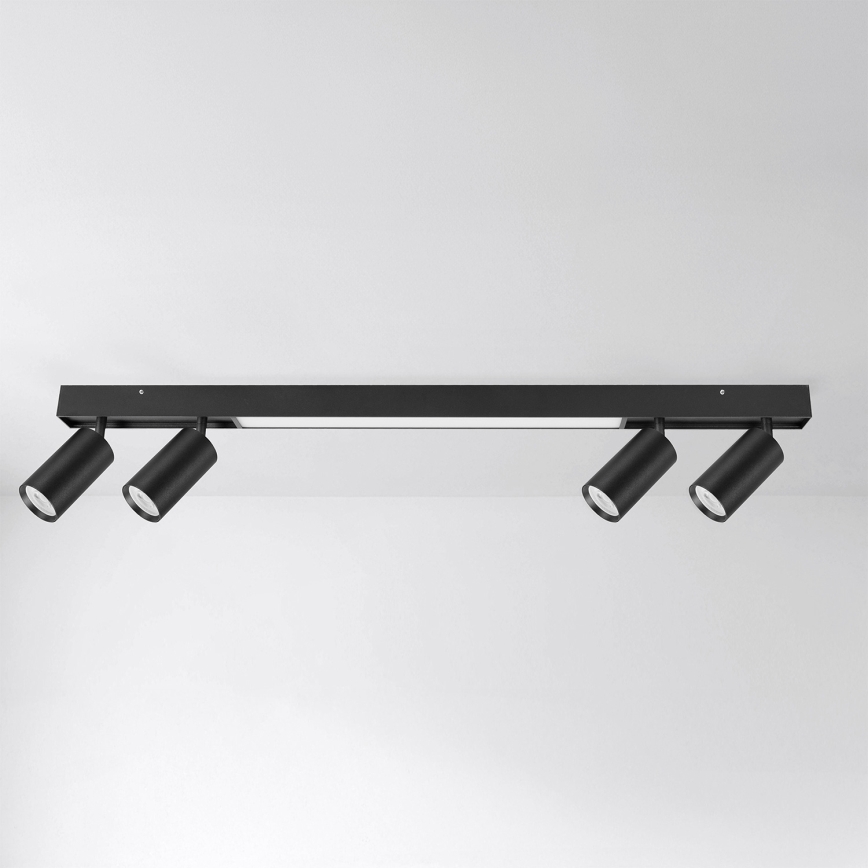 Brilagi - LED-kohdevalaisin SELE 4xGU10/30W/230V + LED/25W musta