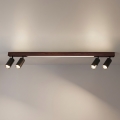 BRILAGI - LED-kohdevalaisin SELE 4xGU10/30W/230V + LED/25W musta/kirsikkakuosi