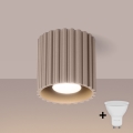 Brilagi - LED-kohdevalaisin SFERA 1xGU10/10W/230V halkaisija 10 cm taupe