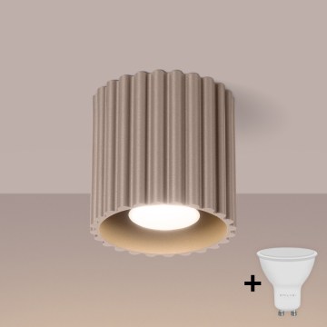 Brilagi - LED-kohdevalaisin SFERA 1xGU10/10W/230V halkaisija 10 cm taupe