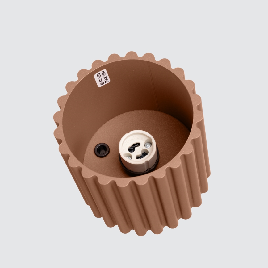 Brilagi - LED-kohdevalaisin SFERA 1xGU10/10W/230V Ø 10 cm ruskea