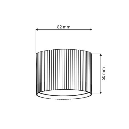 Brilagi - LED Kohdevalaisin STRIPY 1xGX53/15W/230V kullanvärinen
