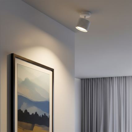 BRILAGI - LED Kohdevalaisin STRIPY 1xGX53/15W/230V pr. 82 mm valkoinen