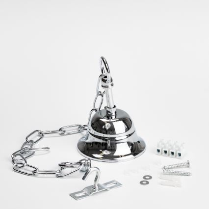 Brilagi - LED Kristalli-ketjukattokruunu MOZART 4xE14/40W/230V kiiltävä kromi