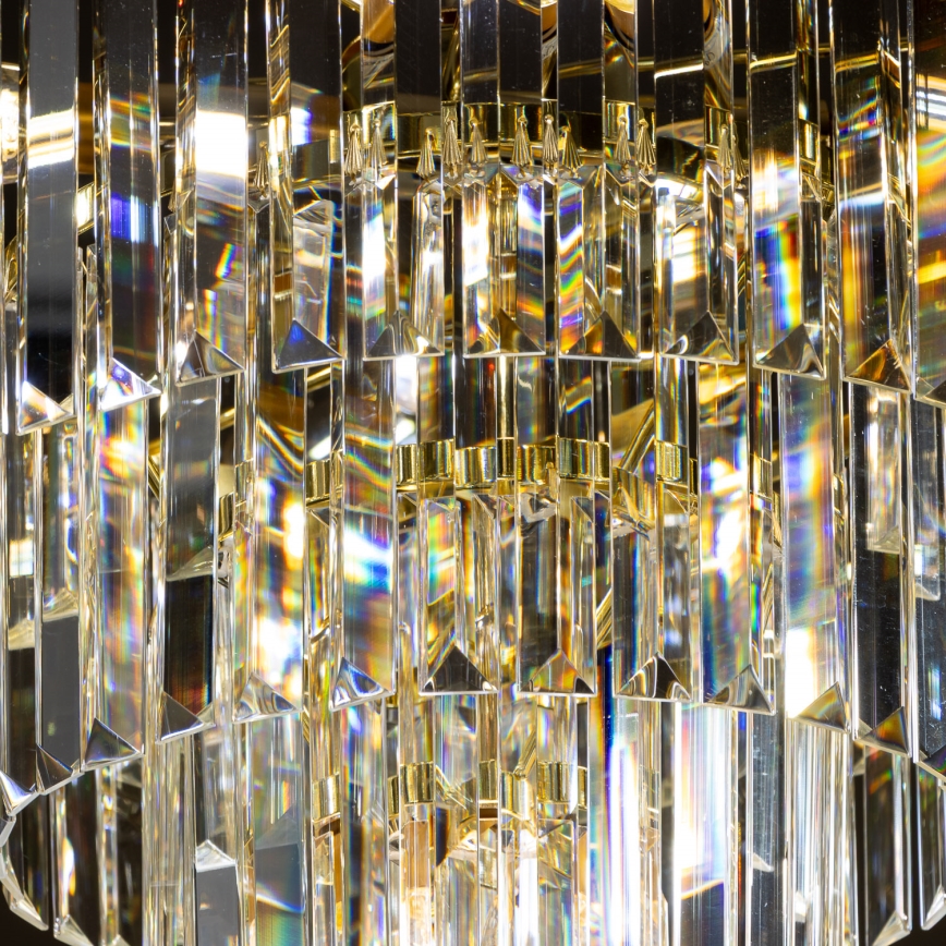 Brilagi - LED Kristalli-ketjukattokruunu MOZART 5xE14/40W/230V kulta