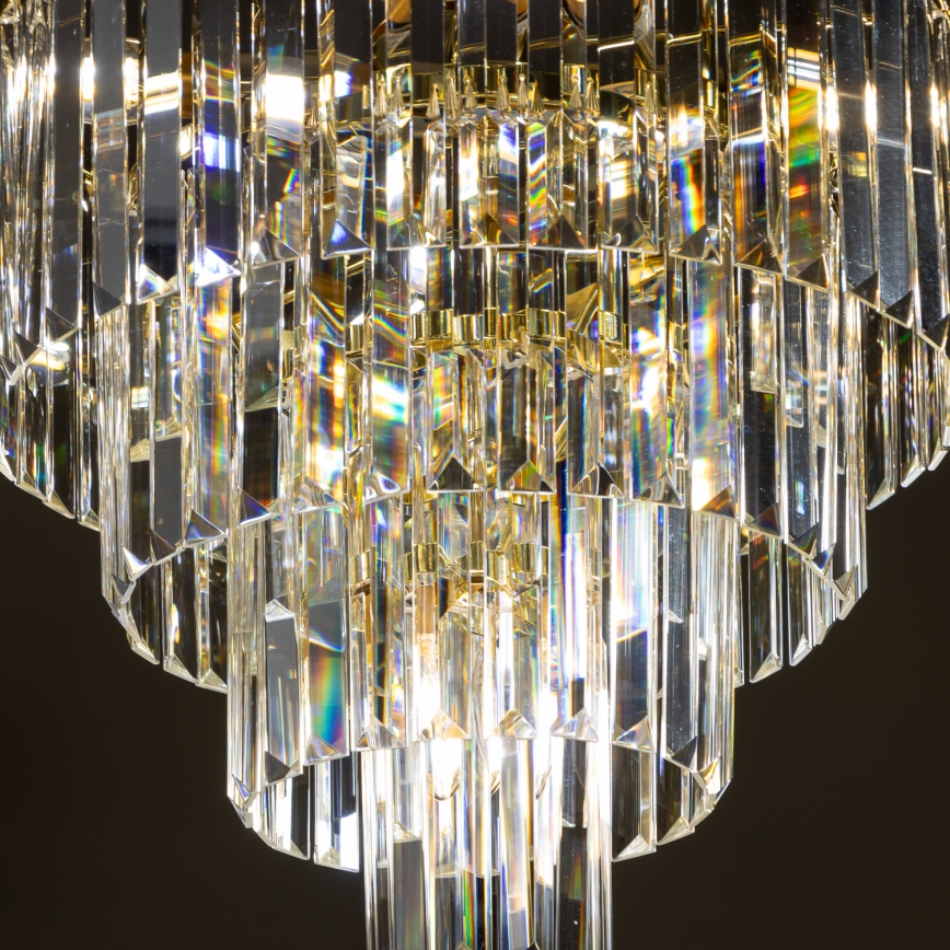 Brilagi - LED Kristalli-ketjukattokruunu MOZART 5xE14/40W/230V kulta