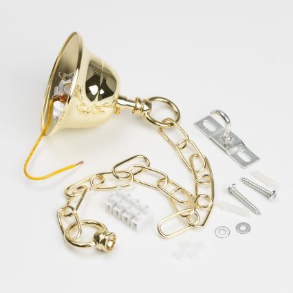 Brilagi - LED Kristalli-ketjukattokruunu MOZART 5xE14/40W/230V kulta