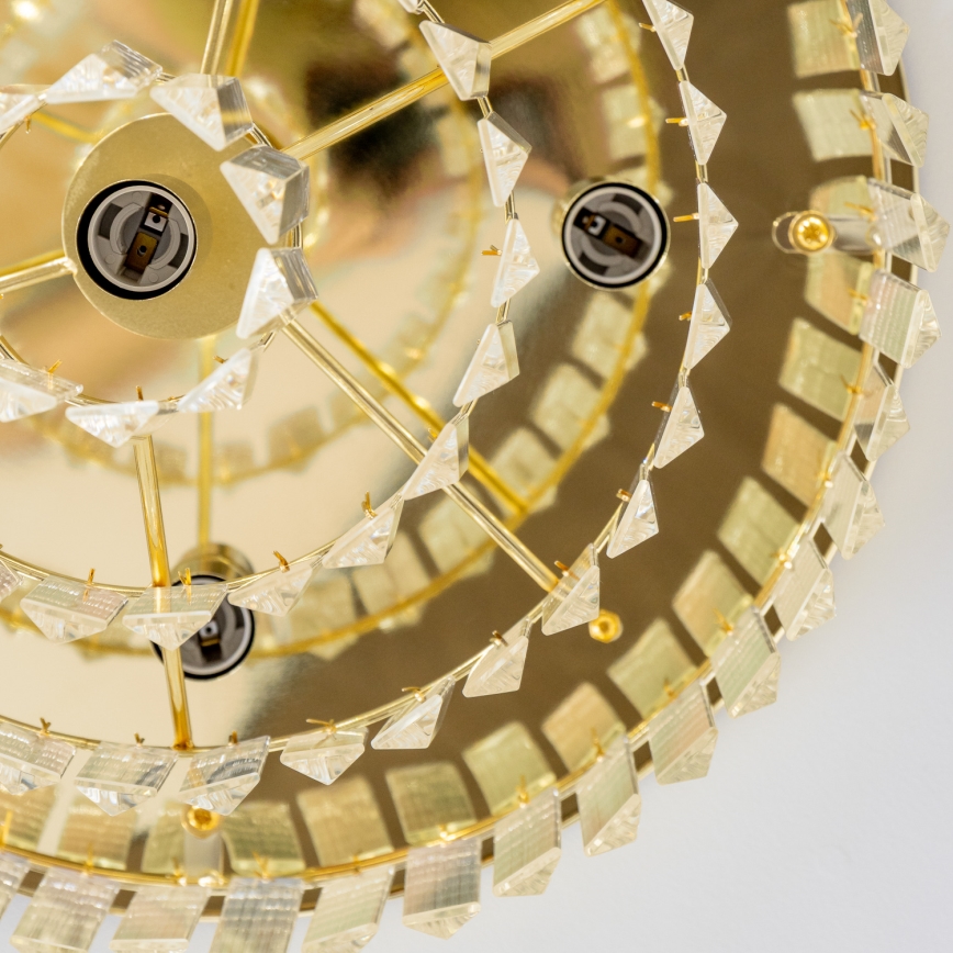 Brilagi - LED-kristallikattovalaisin MOZART 5xE14/40W/230V, halkaisija 40 cm, kultainen