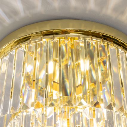 Brilagi - LED-kristallikattovalaisin MOZART 5xE14/40W/230V, halkaisija 40 cm, kultainen