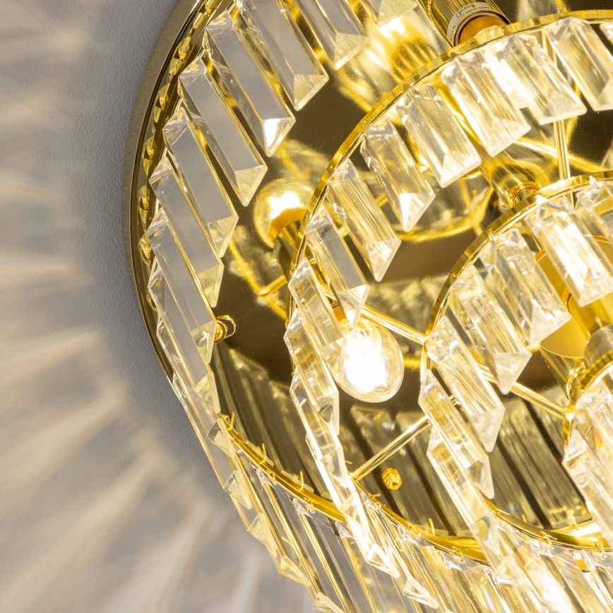 Brilagi - LED-kristallikattovalaisin MOZART 5xE14/40W/230V, halkaisija 40 cm, kultainen