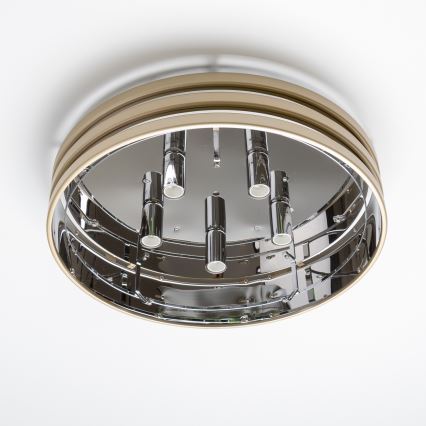 Brilagi - LED Kristallikattovalaisin VELURE 5xE14/40W/230V kulta