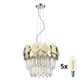 BRILAGI - LED Kristallikruunu johdossa MIRAGE 5xE14/40W/230V