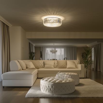 Brilagi - LED-kristallinen kattovalaisin GLAMOUR 5xG9/42W/230V halkaisija 46 cm