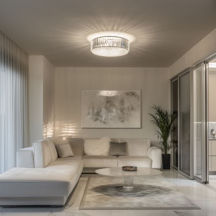 Brilagi - LED-kristallinen kattovalaisin GLAMOUR 5xG9/42W/230V halkaisija 46 cm