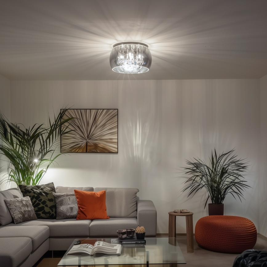 BRILAGI - LED-kristallikattovalaisin JEWEL 5xG9/40W/230V halkaisija 40 cm