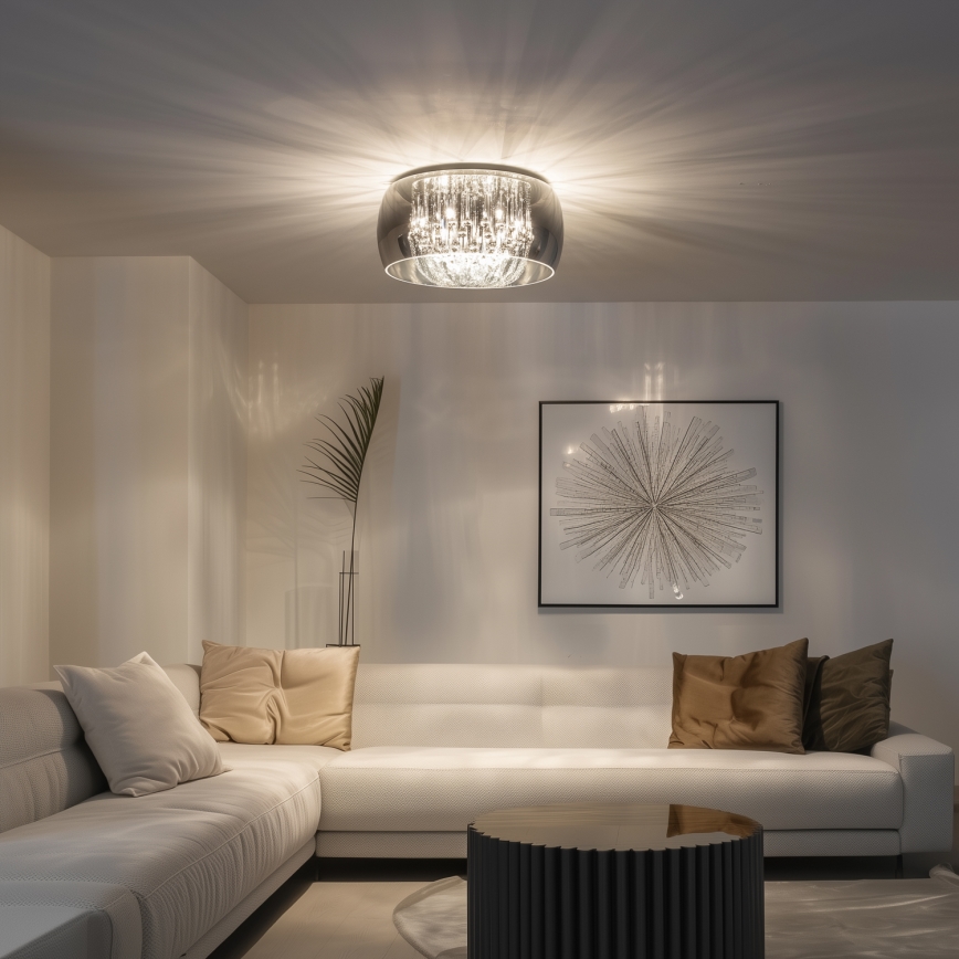 Brilagi - LED-kristallinen kattovalaisin JEWEL 6xG9/42W/230V Ø 50 cm