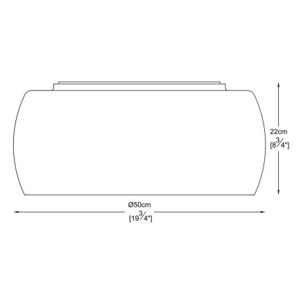 Brilagi - LED-kristallinen kattovalaisin JEWEL 6xG9/42W/230V Ø 50 cm