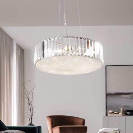 Brilagi - LED-kristalliriippuvalaisin vaijerilla GLAMOUR 5xG9/42W/230V
