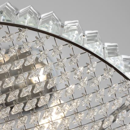 Brilagi - LED-kristalliriippuvalaisin vaijerilla GLAMOUR 5xG9/42W/230V
