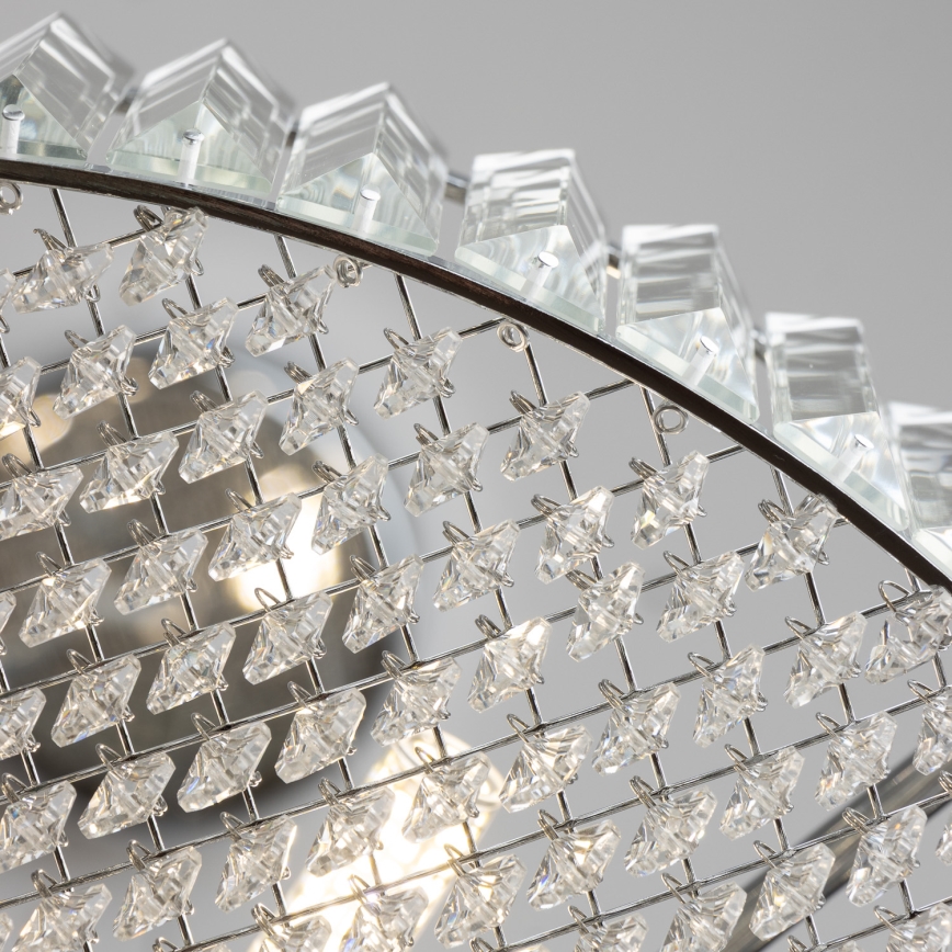Brilagi - LED-kristalliriippuvalaisin vaijerilla GLAMOUR 5xG9/42W/230V