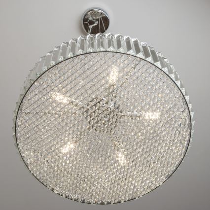 Brilagi - LED-kristalliriippuvalaisin vaijerilla GLAMOUR 5xG9/42W/230V