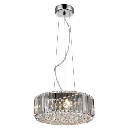 Brilagi - LED-kristalliriippuvalaisin vaijerilla GLAMOUR 5xG9/42W/230V