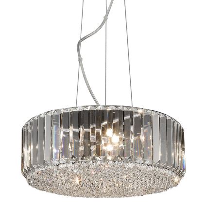 Brilagi - LED-kristalliriippuvalaisin vaijerilla GLAMOUR 5xG9/42W/230V