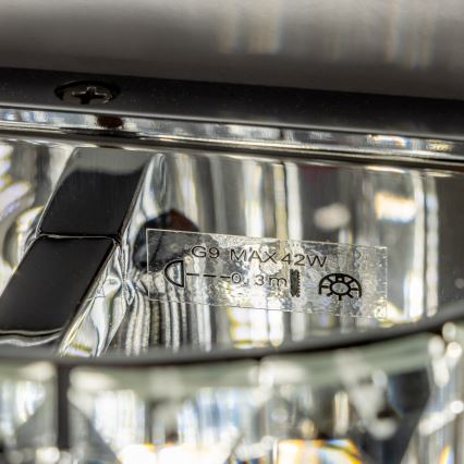 Brilagi - LED Kristalliseinävalaisin GLAMOUR 1xG9/42W/230V