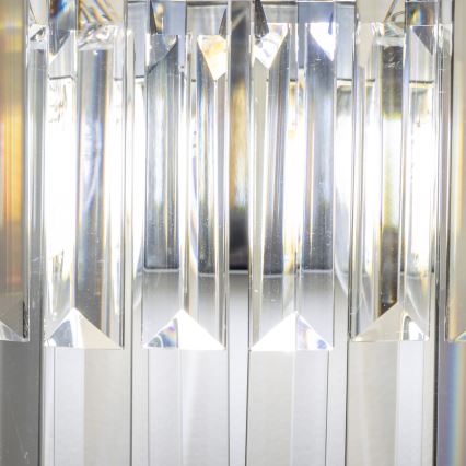 Brilagi - LED Kristalliseinävalaisin MOZART 2xE14/40W/230V kiiltävä kromi