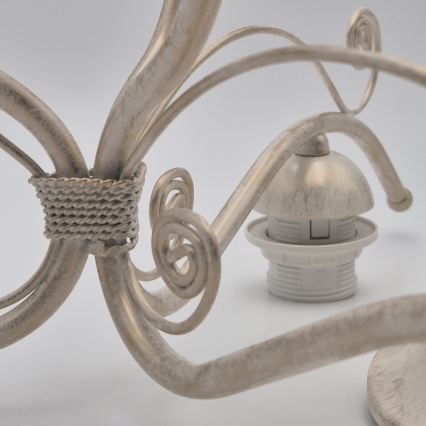 Brilagi - LED-kruunuvalaisin ANTICO ketjulla 3xE27/60W/230V 3000K valkoinen patina