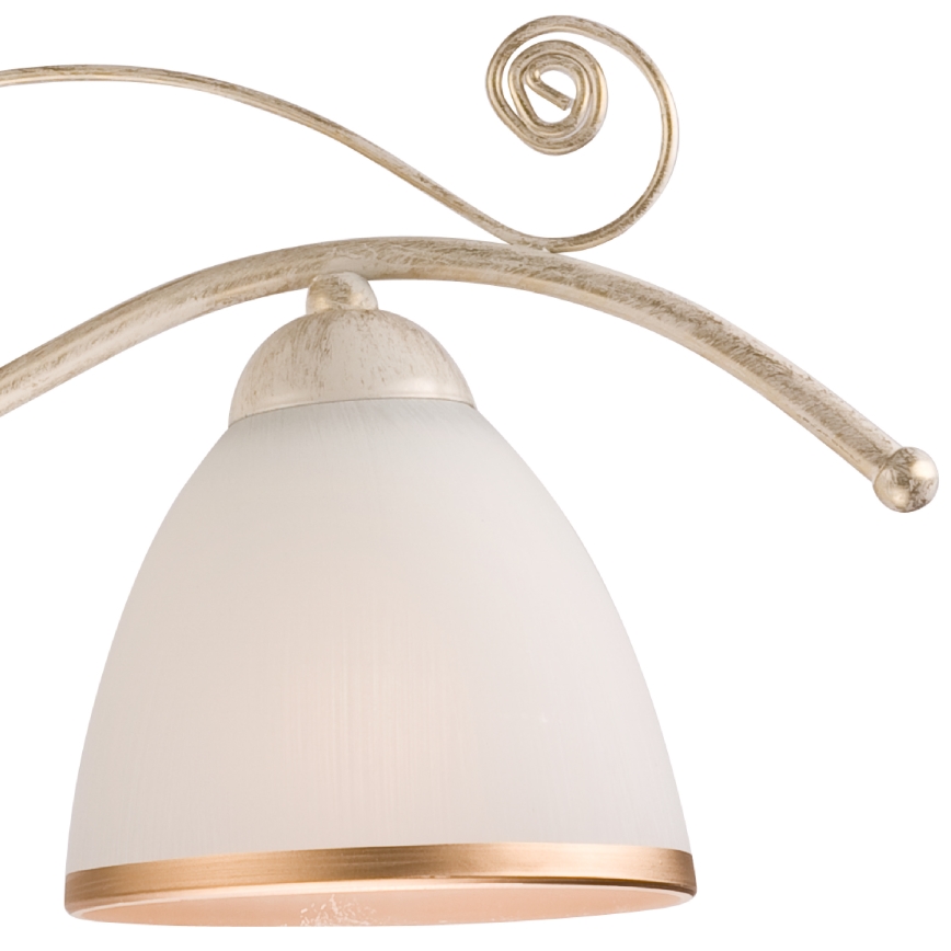 Brilagi - LED-kruunuvalaisin ANTICO ketjulla 3xE27/60W/230V 3000K valkoinen patina