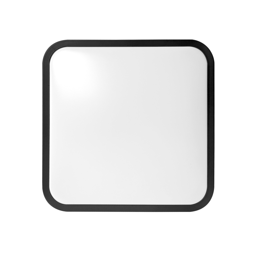 Brilagi - LED-kylpyhuoneen kattovalaisin liiketunnistimella ZENNA LED/18W/230V 28,5x28,5 cm IP44 musta + kaukosäädin