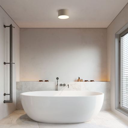 Brilagi - FORIS LED-kattovalaisin kylpyhuoneeseen, 9W/230V, Ø 9 cm, beige, IP44, CRI 90