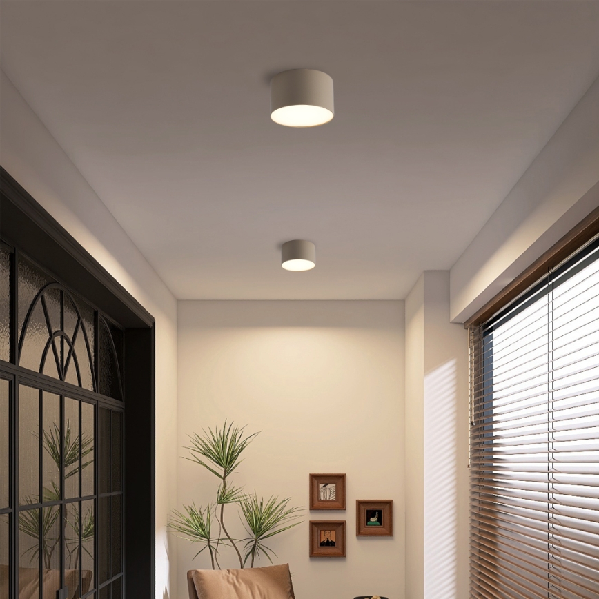 Brilagi - FORIS LED-kattovalaisin kylpyhuoneeseen, 9W/230V, Ø 9 cm, beige, IP44, CRI 90