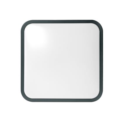 Brilagi - LED-kylpyhuoneen kattovalaisin liiketunnistimella ZENNA LED/18W/230V, 28,5 x 28,5 cm, IP44, antrasiitti + kaukosäädin