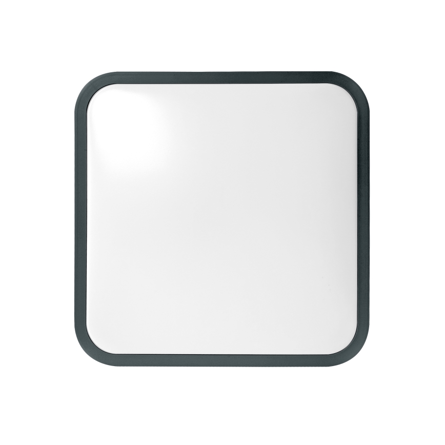 Brilagi - LED-kylpyhuoneen kattovalaisin liiketunnistimella ZENNA LED/18W/230V, 28,5 x 28,5 cm, IP44, antrasiitti + kaukosäädin