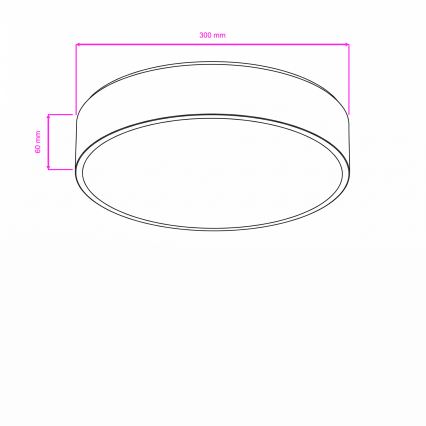 Brilagi - LED-kylpyhuoneen kattovalaisin POOL LED/24W/230V 3000/4000/5500K Ø 30 cm IP54 mattakromi