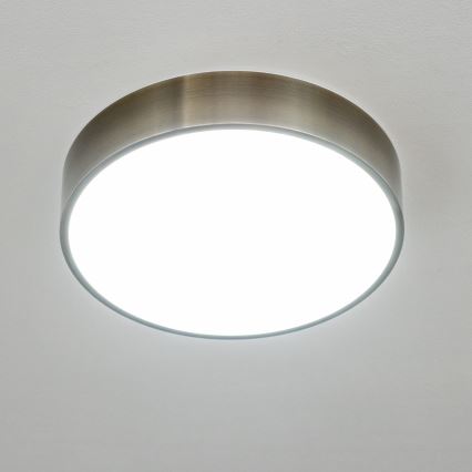 BRILAGI - LED-kattovalaisin kylpyhuoneeseen POOL LED/24W/230V 3000/4000/5500K halkaisija 30 cm IP54 messinki