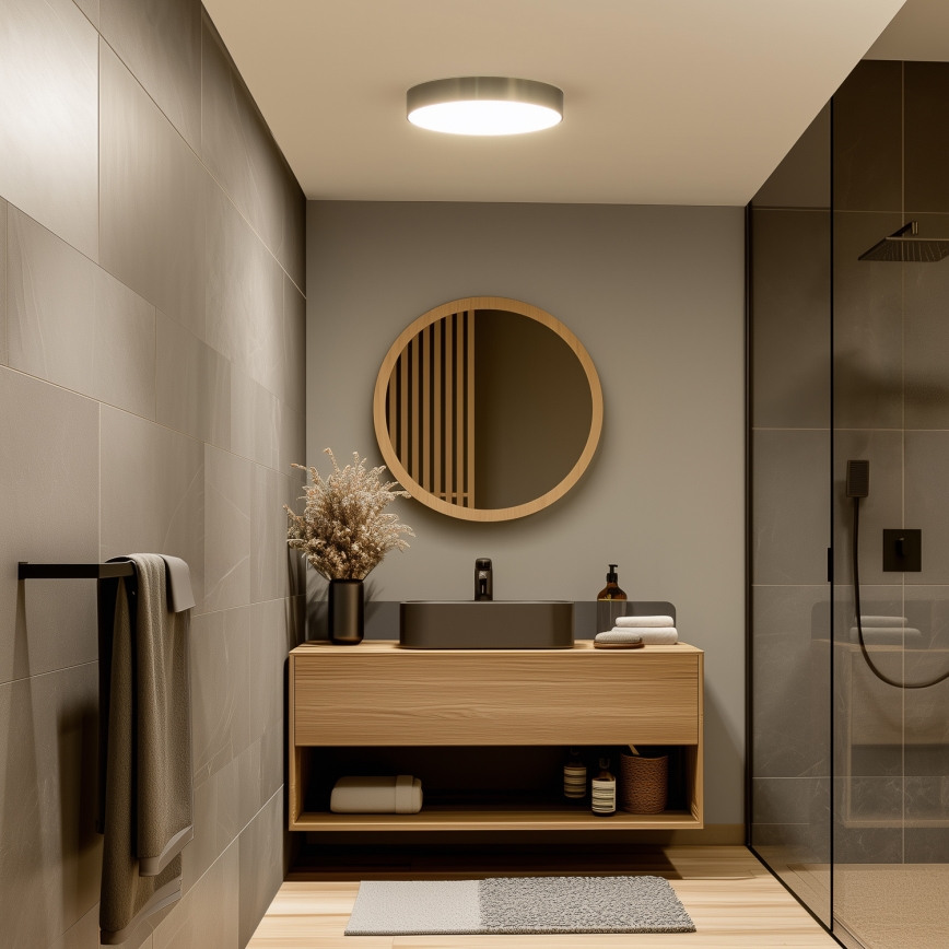 BRILAGI - LED-kylpyhuoneen kattovalaisin POOL LED/36W/230V 3000/4000/5500K Ø 40 cm IP54 messinki