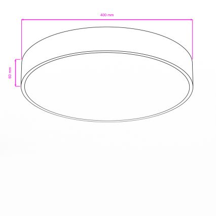 Brilagi - LED-kattovalaisin kylpyhuoneeseen POOL LED/36W/230V 3000/4000/5500K halkaisija 40 cm IP54 pronssi