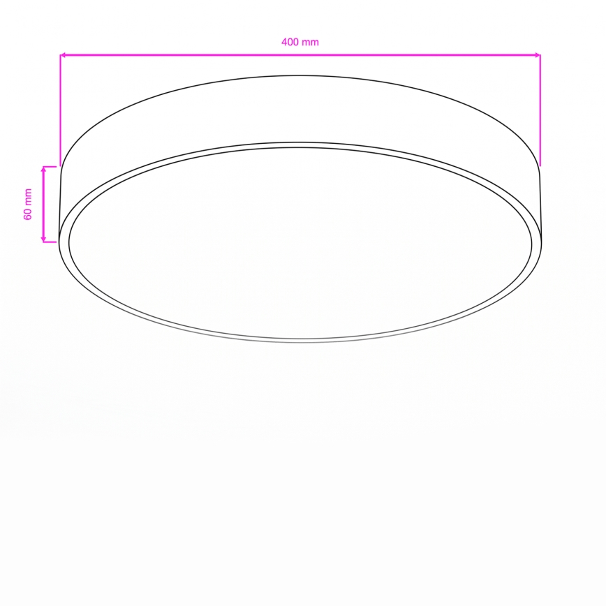 Brilagi - LED-kattovalaisin kylpyhuoneeseen POOL LED/36W/230V 3000/4000/5500K halkaisija 40 cm IP54 pronssi