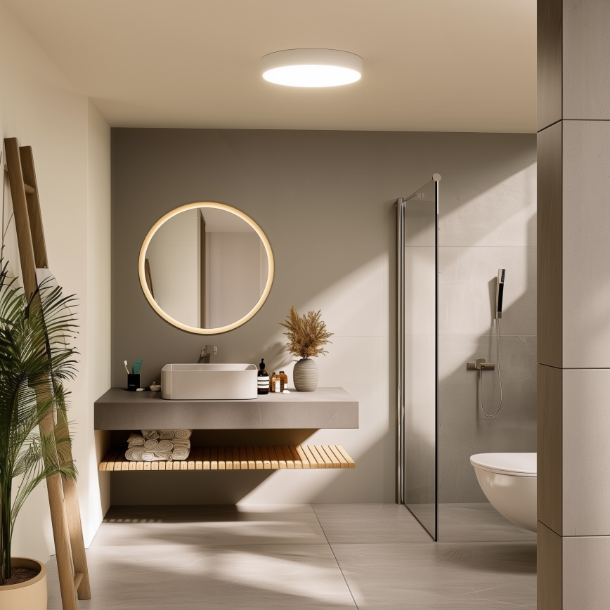 Brilagi - kylpyhuoneen LED-kattovalaisin POOL LED/36W/230V 3000/4000/5500K, halkaisija 40 cm, IP54, valkoinen