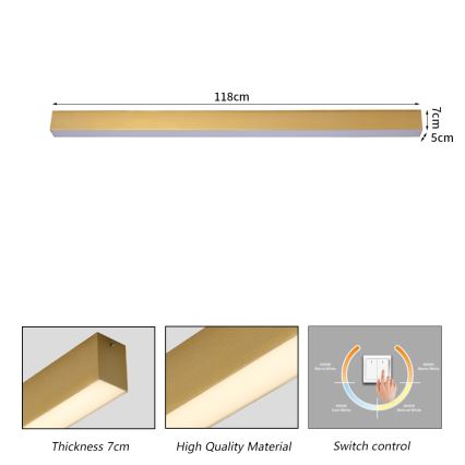 Brilagi - SLEEKLINE LED/40W/230V 3000/4500/6000K kylpyhuoneen kattovalaisin, kultainen, IP44
